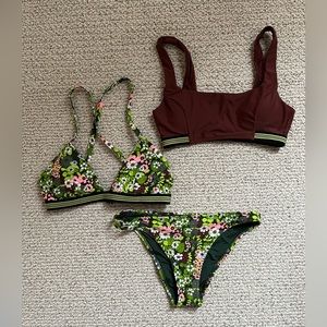 3-piece Aerie Swimsuit Set | Size Medium